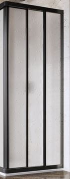 RAVAK SUPERNOVA ASRV3 90 sprchové dvere 90x198 cm, posuvné, čierna/plast pearl