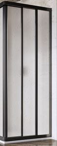 RAVAK SUPERNOVA ASRV3 90 sprchové dvere 90x198 cm, posuvné, čierna/plast pearl