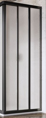 RAVAK SUPERNOVA ASRV3 90 sprchové dvere 90x198 cm, posuvné, čierna/plast pearl 15V703R211 Obrázek - Hlavní obrázek