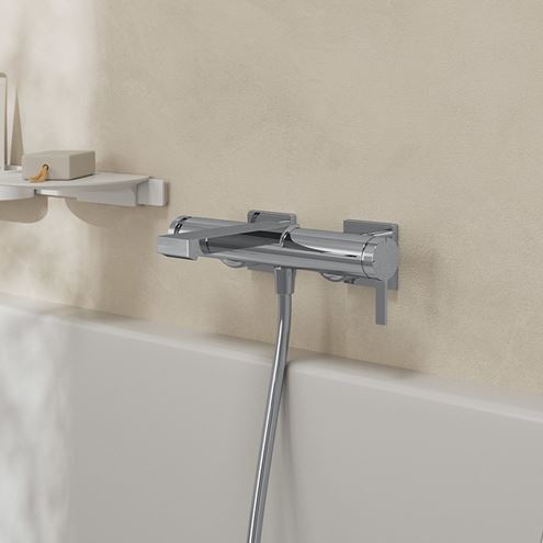 HANSGROHE TECTURIS E vaňová nástenná batéria, s prepínačom, chróm 73420000 Obrázek - fotka