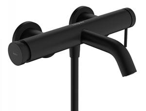 HANSGROHE TECTURIS S vaňová nástenná batéria, s prepínačom, matná čierna