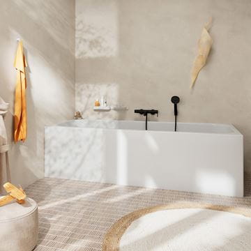 HANSGROHE TECTURIS S vaňová nástenná batéria, s prepínačom, matná čierna 73422670 Obrázek - fotka
