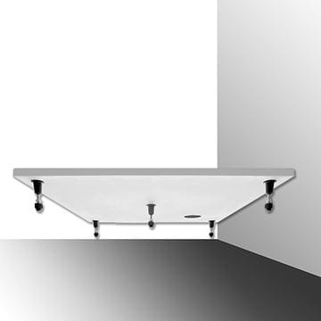 ROTH ALOHA-M sprchová vanička 90x90 cm, liaty mramor, s nožičkami, s protišmykom 8000154 Obrázek - fotka