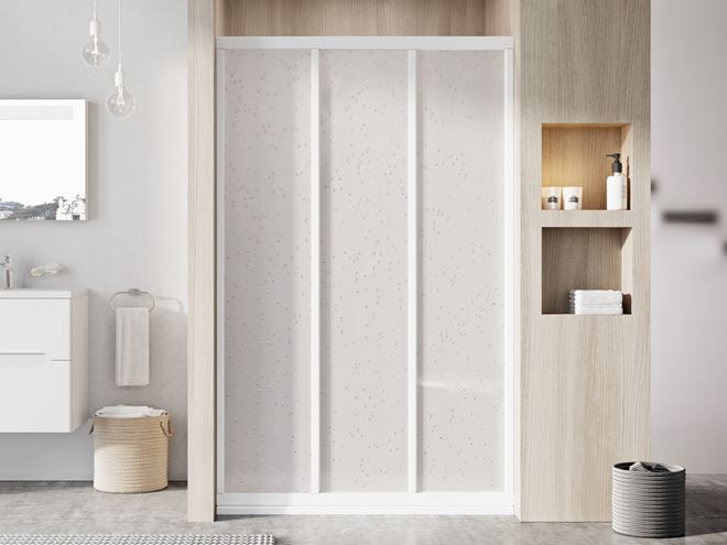 RAVAK SUPERNOVA ASDP3 80 sprchové dvere 80x198 cm, posuvné, biela/plast pearl 00V401R211 Obrázek - fotka