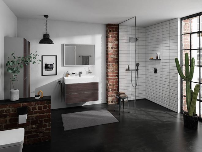 HANSGROHE RAINFINITY 250 1JET horná sprcha pr. 250 mm, EcoSmart, matná čierna 26229670 Obrázek - fotka