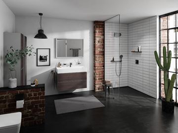 HANSGROHE RAINFINITY 250 1JET horná sprcha pr. 250 mm, EcoSmart, matná čierna 26229670 Obrázek - fotka