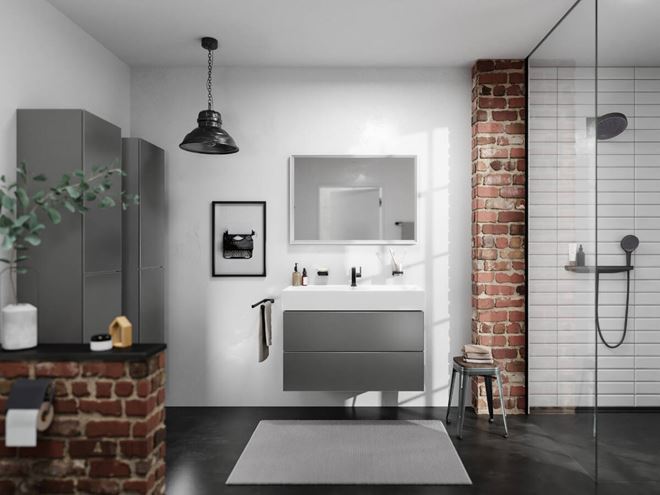 HANSGROHE RAINFINITY 250 1JET horná sprcha pr. 250 mm, EcoSmart, matná čierna 26229670 Obrázek - fotka