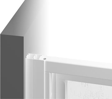 RAVAK SUPERNOVA ASDP3 90 sprchové dvere 90x198 cm, posuvné, čierna/plast pearl 00V703R211 Obrázek - fotka