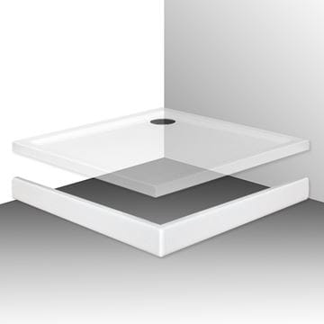 ROTH FLAT KVADRO sprchová vanička 90x90 cm, akrylát, bez nožičiek 8000119 Obrázek - fotka