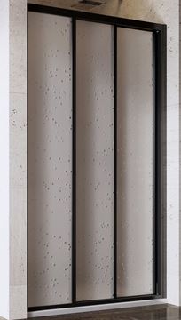 RAVAK SUPERNOVA ASDP3 120 sprchové dvere 120x198 cm, posuvné, čierna/plast pearl