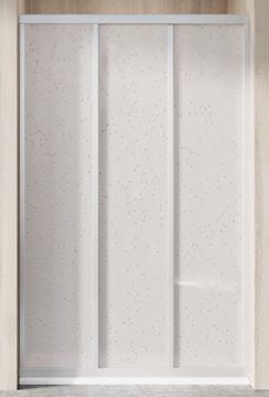 RAVAK SUPERNOVA ASDP3 130 sprchové dvere 130x198 cm, posuvné, satin/plast pearl