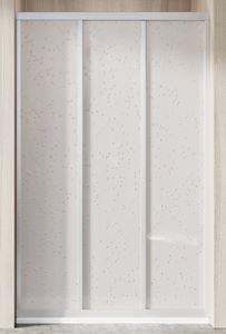RAVAK SUPERNOVA ASDP3 130 sprchové dvere 130x198 cm, posuvné, satin/plast pearl
