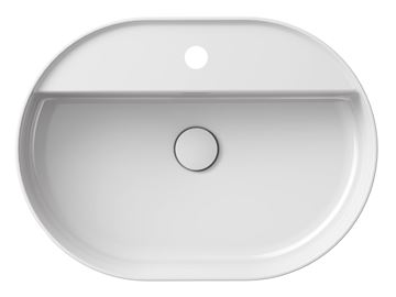 RAVAK CERAMIC SLIM SHELF O umývadlo na dosku 55 cm, s otvorom pre batériu a prepadom XJX01155003 Obrázek - fotka