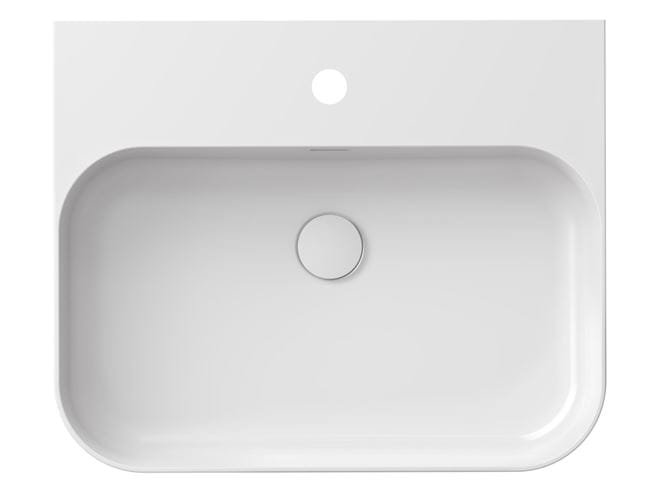 RAVAK CERAMIC SLIM WALL R umývadlo na dosku 55 cm, s otvorom pre batériu a prepadom XJX01155006 Obrázek - fotka