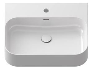 RAVAK CERAMIC SLIM WALL R umývadlo na dosku 55 cm, s otvorom pre batériu a prepadom
