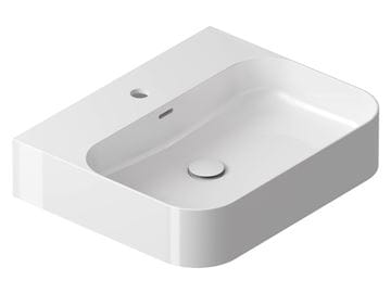 RAVAK CERAMIC SLIM WALL R umývadlo na dosku 55 cm, s otvorom pre batériu a prepadom XJX01155006 Obrázek - fotka