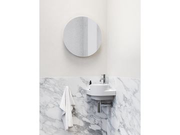 RAVAK YARD 280 C umývadlo rohové 28 cm, s otvorom pre batériu, bez prepadu XJX01228000 Obrázek - fotka