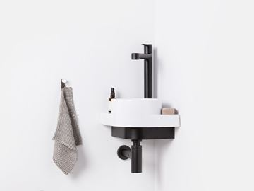 RAVAK YARD 280 C konzola pre rohové umývadlo, čierna X01779 Obrázek - fotka