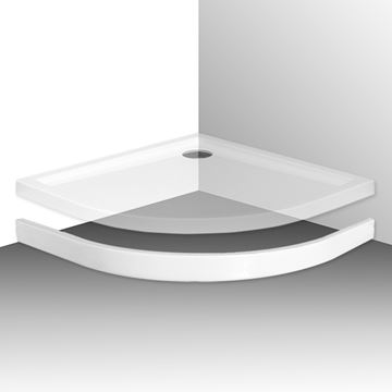 ROTH FLAT ROUND sprchová vanička 80x80 cm, R550, akrylát, bez nožičiek 8000115 Obrázek - fotka