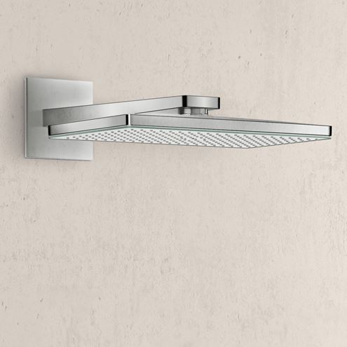 HANSGROHE RAINMAKER SELECT 460 1JET horná sprcha 466x270 mm, s ramenom, EcoSmart, biela/chróm 24013400 Obrázek - fotka
