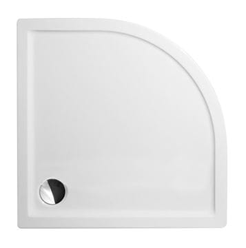 ROTH FLAT ROUND sprchová vanička 90x90 cm, R550, akrylát, bez nožičiek