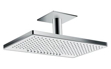 HANSGROHE RAINMAKER SELECT 460 2JET horná sprcha 466x300 mm, 2 prúdy, s ramenom, biela/chróm