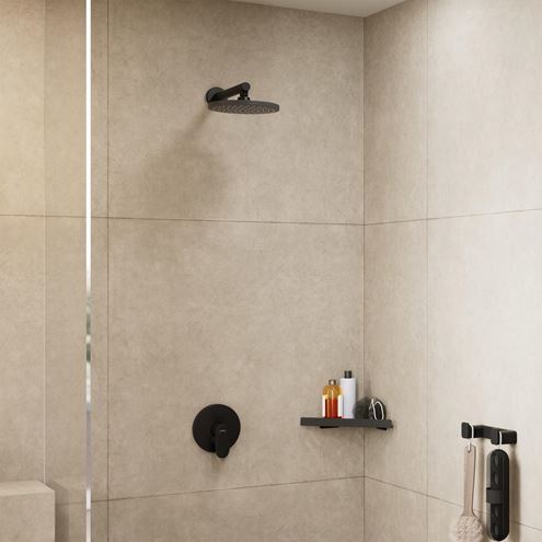 HANSGROHE VERNIS BLEND 200 1JET horná sprcha pr. 205 mm, matná čierna 26271670 Obrázek - fotka
