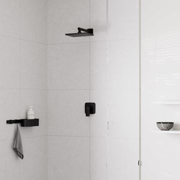 HANSGROHE VERNIS SHAPE sprchové rameno 240 mm, nástenné, matná čierna 26405670 Obrázek - fotka