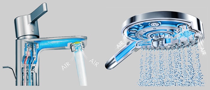 HANSGROHE RAINDANCE E 300 1JET horná sprcha 300x300 mm, s ramenom, EcoSmart, chróm 26251000 Obrázek - fotka