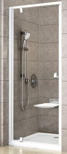RAVAK PIVOT PDOP1 80 sprchové dvere 80x190 cm, pivotové, biela/sklo transparent 03G40100Z1 Obrázek - Hlavní obrázek