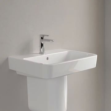VILLEROY & BOCH O.NOVO umývadlo 60 cm, s otvorom pre batériu a prepadom, alpská biela 4A416001 Obrázek - fotka