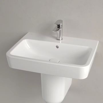 VILLEROY & BOCH O.NOVO umývadlo 60 cm, s otvorom pre batériu a prepadom, alpská biela 4A416001 Obrázek - fotka