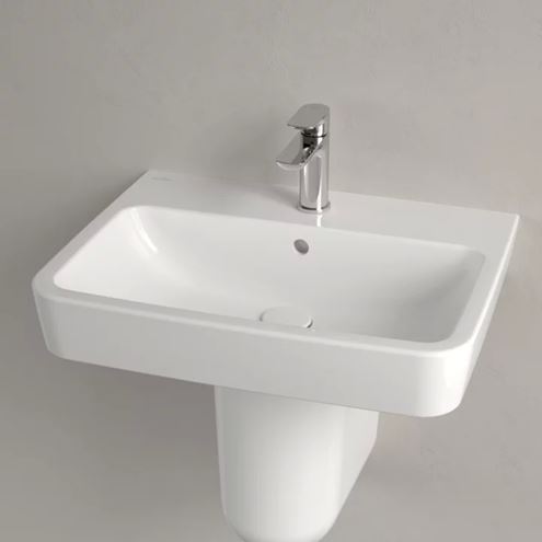 VILLEROY & BOCH O.NOVO umývadlo 60 cm, s otvorom pre batériu a prepadom, alpská biela 4A416001 Obrázek - fotka