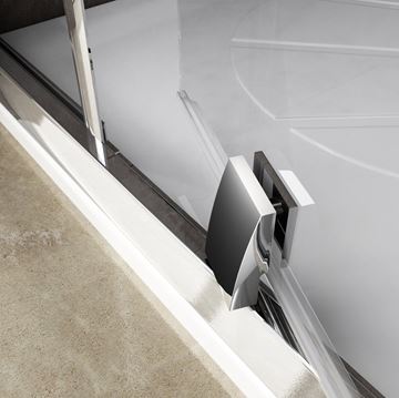 RAVAK PIVOT PDOP1 90 sprchové dvere 90x190 cm, pivotové, biela/biela/sklo transparent 03G70100Z1 Obrázek - fotka