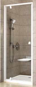 RAVAK PIVOT PDOP1 90 sprchové dvere 90x190 cm, pivotové, biela/biela/sklo transparent