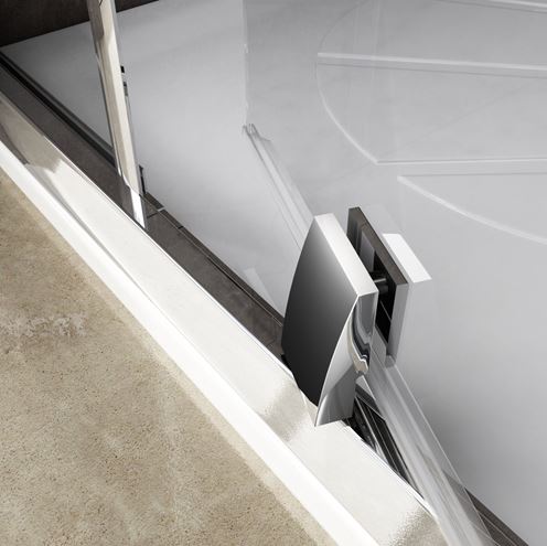RAVAK PIVOT PDOP1-90 sprchové dvere 90x190 cm, pivotové, black/sklo transparent 03G70300Z1 Obrázek - fotka