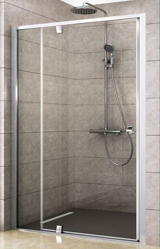RAVAK PIVOT PDOP2 100 sprchové dvere 100x190 cm, pivotové, satin/sklo transparent 03GA0U00Z1 Obrázek - Hlavní obrázek