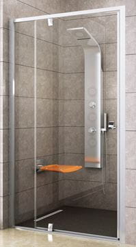 RAVAK PIVOT PDOP2-100 sprchové dvere 100x190 cm, pivotové, bright alu/sklo transparent