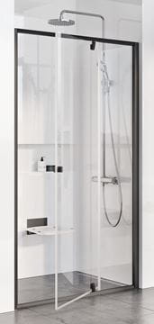 RAVAK PIVOT PDOP2-100 sprchové dvere 100x190 cm, pivotové, black/sklo transparent