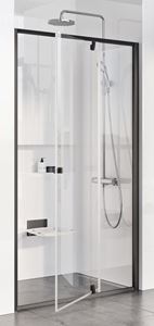 RAVAK PIVOT PDOP2-100 sprchové dvere 100x190 cm, pivotové, black/sklo transparent