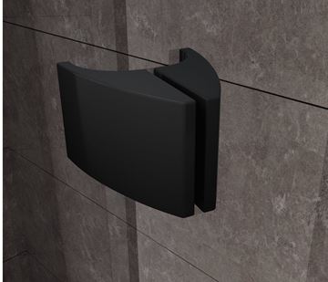RAVAK PIVOT PDOP2-100 sprchové dvere 100x190 cm, pivotové, black/sklo transparent 03GA0300Z1 Obrázek - fotka