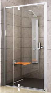 RAVAK PIVOT PDOP2-110 sprchové dvere 110x190 cm, pivotové, bright alu/sklo transparent