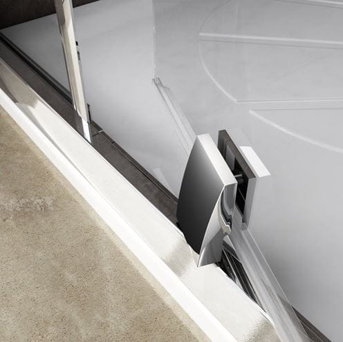 RAVAK PIVOT PDOP2-120 sprchové dvere 120x190 cm, pivotové, black/sklo transparent 03GG0300Z1 Obrázek - fotka