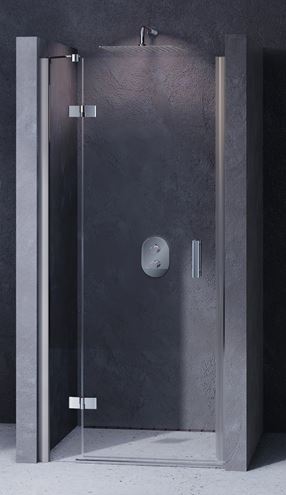 RAVAK SMARTLINE SMSD2 100 B sprchové dvere 100x190 cm, krídlové, ľavé, chróm/sklo transparent 0SLABA00Z1 Obrázek - Hlavní obrázek