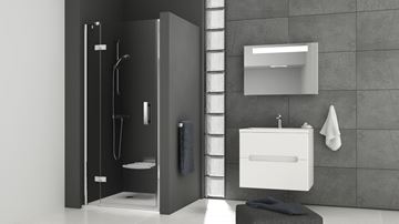 RAVAK SMARTLINE SMSD2 100 A sprchové dvere 100x190 cm, krídlové, ľavé, chróm/sklo transparent 0SLAAA00Z1 Obrázek - fotka