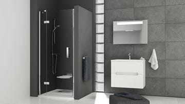 RAVAK SMARTLINE SMSD2 120 A sprchové dvere 120x190 cm, krídlové, ľavé, chróm/sklo transparent 0SLGAA00Z1 Obrázek - fotka