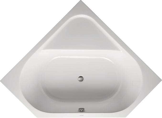 DURAVIT D-CODE rohová vaňa 140x140 cm, pre 2 osoby, bez nožičiek, akrylát 700137000000000 Obrázek - fotka