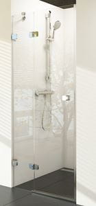 RAVAK BRILLIANT BSD2 90L sprchové dvere 90x195 cm, krídlové, ľavé, chróm/sklo transparent