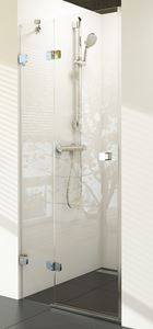 RAVAK BRILLIANT BSD2 100L sprchové dvere 100x195 cm, krídlové, ľavé, chróm/sklo transparent