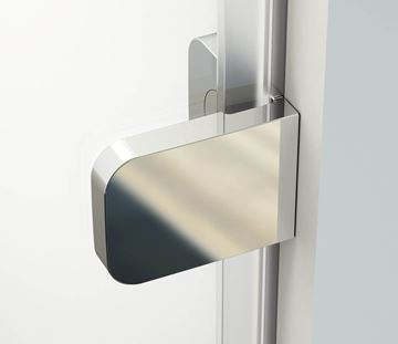 RAVAK BRILLIANT BSD2 90R sprchové dvere 90x195 cm, krídlové, pravé, chróm/sklo transparent 0UP7AA00Z1 Obrázek - fotka